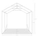 Garage Tent Pvc 2.4x2.4 m Green Tbplato