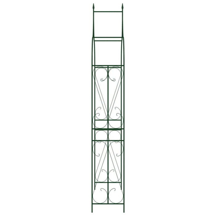 Garden Arch Dark Green 120x38x258 Cm Iron Aibka