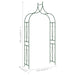 Garden Arch Dark Green 120x38x258 Cm Iron Aibka