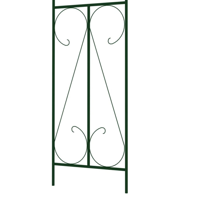 Garden Arch Dark Green 120x38x258 Cm Iron Aibka