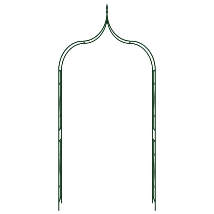 Garden Arch Dark Green 120x38x258 Cm Iron Aibka