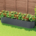 Garden Bed 320x80x56cm Oval Planter Box