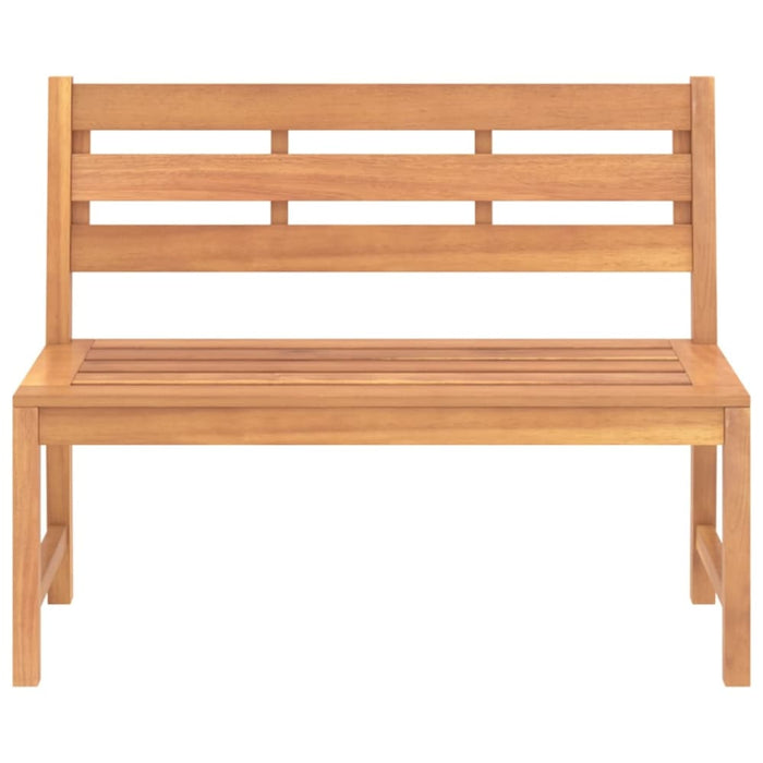 Garden Bench 114 Cm Solid Teak Wood Tollta