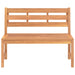 Garden Bench 114 Cm Solid Teak Wood Tollta