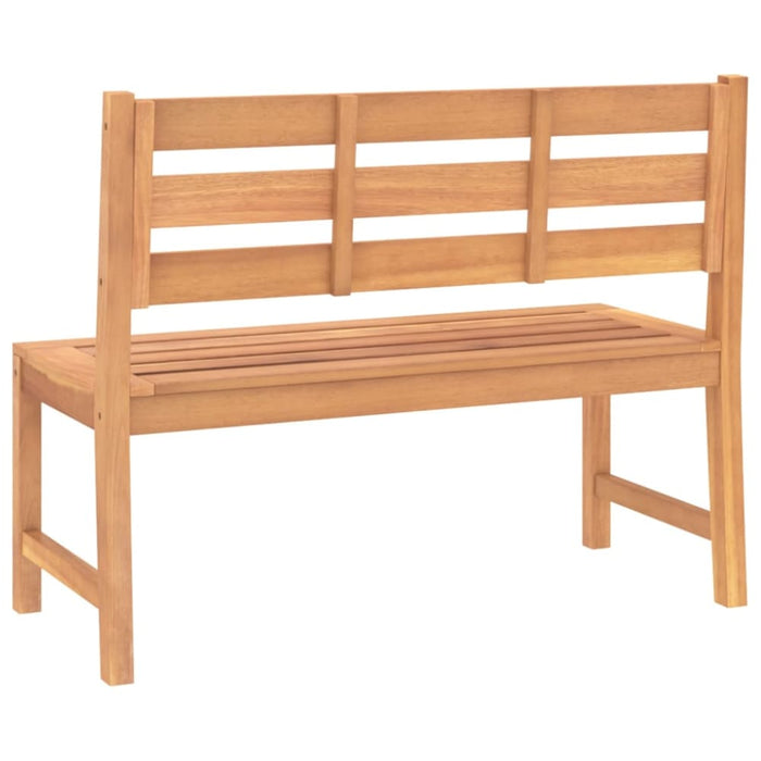 Garden Bench 114 Cm Solid Teak Wood Tollta