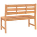 Garden Bench 114 Cm Solid Teak Wood Tollta