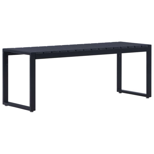 Garden Bench 120.5 Cm Ps Board Black Akakx