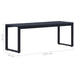 Garden Bench 120.5 Cm Ps Board Black Akakx