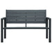 Garden Bench 120 Cm Hdpe Grey Wood Look Ainia