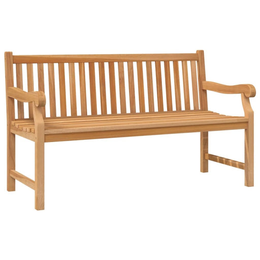 Garden Bench 150 Cm Solid Teak Wood Tolltk