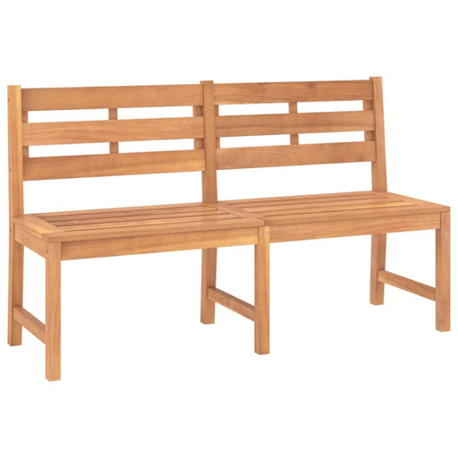 Garden Bench 150 Cm Solid Teak Wood Tolltp