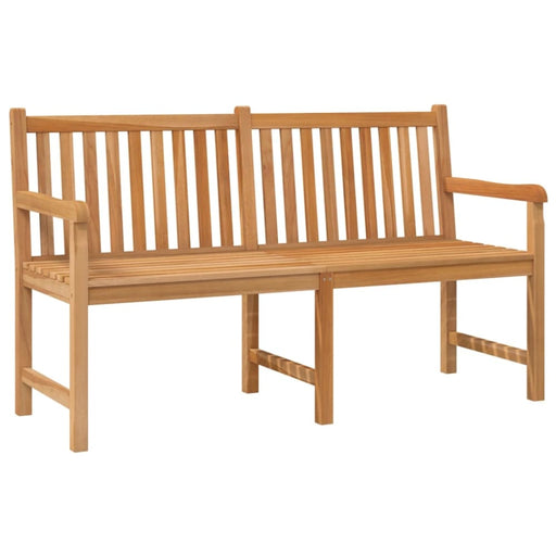 Garden Bench 150 Cm Solid Teak Wood Tollxt