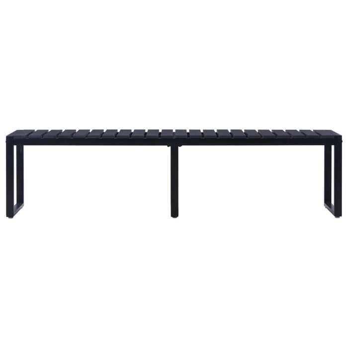 Garden Bench 180 Cm Ps Board Black Akakt