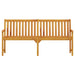 Garden Bench 180 Cm Solid Acacia Wood Tollox