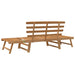 Garden Bench 2-in-1 Solid Acacia Wood Tolaio