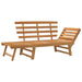 Garden Bench 2-in-1 Solid Acacia Wood Tolaio