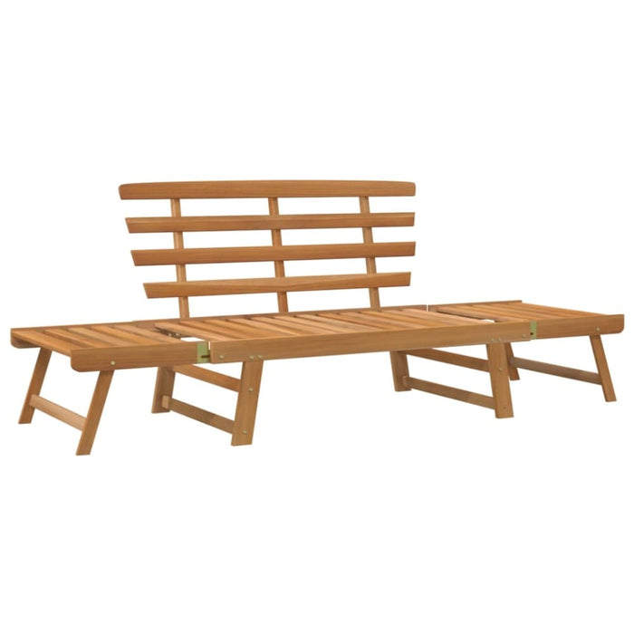 Garden Bench 2-in-1 Solid Acacia Wood Tolaio