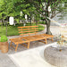 Garden Bench 2-in-1 Solid Acacia Wood Tolaio