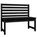 Garden Bench Black 109 Cm Solid Wood Pine Nxabtl