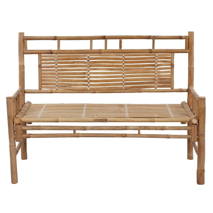 Garden Bench With Cushion 120 Cm Bamboo Tbltnii