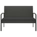 Garden Bench With Cushion Black 105 Cm Poly Rattan Tlxoln