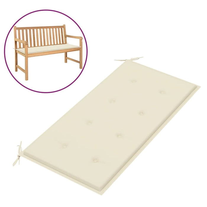 Garden Bench Cushion Cream 100x50x3 Cm Atoki