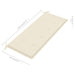 Garden Bench Cushion Cream 120x50x3 Cm Atokn