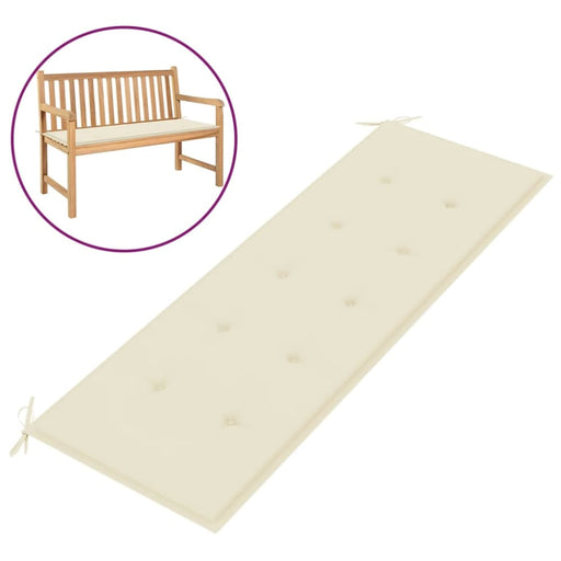 Garden Bench Cushion Cream 150x50x3 Cm Atokk