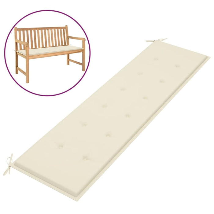 Garden Bench Cushion Cream 180x50x3 Cm Atxbb