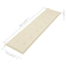 Garden Bench Cushion Cream 200x50x3 Cm Ailbk