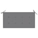 Garden Bench Cushion Grey 100x50x3 Cm Atokt