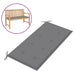 Garden Bench Cushion Grey 100x50x3 Cm Atokt