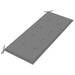 Garden Bench Cushion Grey 120x50x3 Cm Atoka