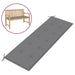 Garden Bench Cushion Grey 150x50x3 Cm Atokp