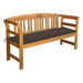 Garden Bench With Cushion Solid Acacia Wood Tblaxnk