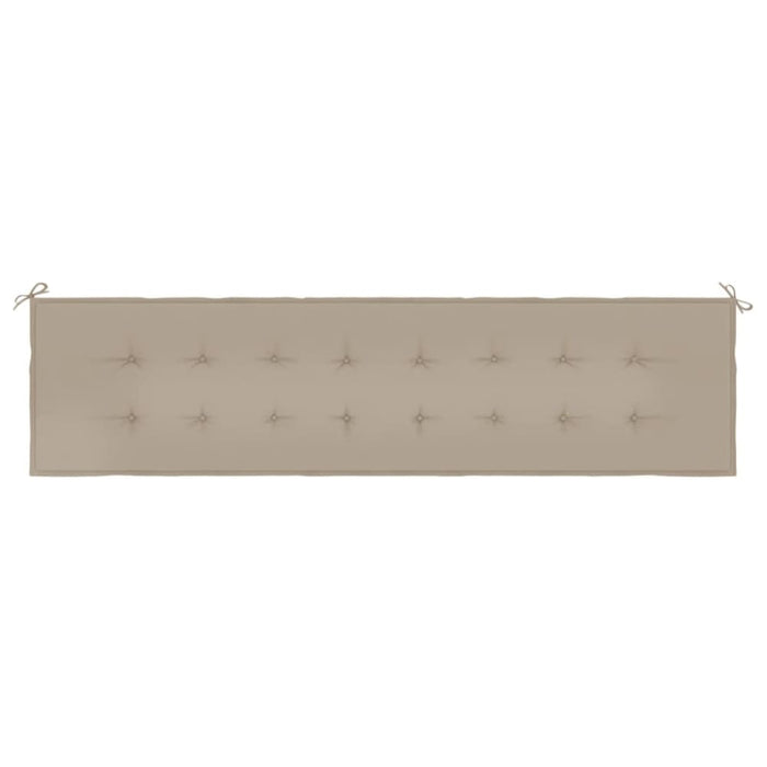 Garden Bench Cushion Taupe 200x50x3 Cm Oxford Fabric Ailoa