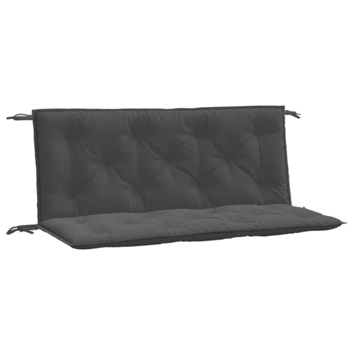 Garden Bench Cushions 2 Pcs Melange Anthracite 120x50x7 Cm