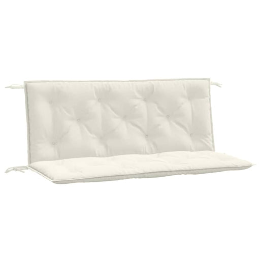 Garden Bench Cushions 2 Pcs Melange Cream 120x50x7 Cm