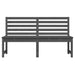 Garden Bench Grey 157.5 Cm Solid Wood Pine Nxabao