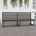 Garden Bench Grey 201.5 Cm Solid Wood Pine Nxaban