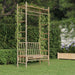 Garden Bench With Pergola 116 Cm Bamboo Taoiax