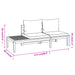 Garden Benches With Cream White Cushions 2 Pcs Acacia Wood