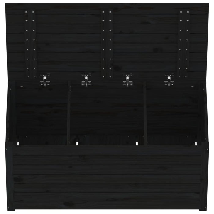 Garden Box Black 101x50.5x46.5 Cm Solid Wood Pine Nxtkpx