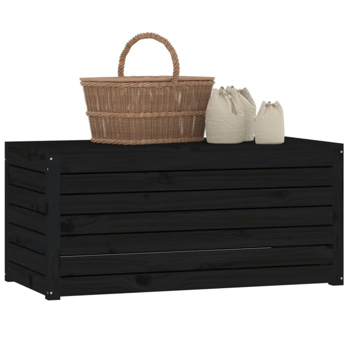 Garden Box Black 101x50.5x46.5 Cm Solid Wood Pine Nxtkpx