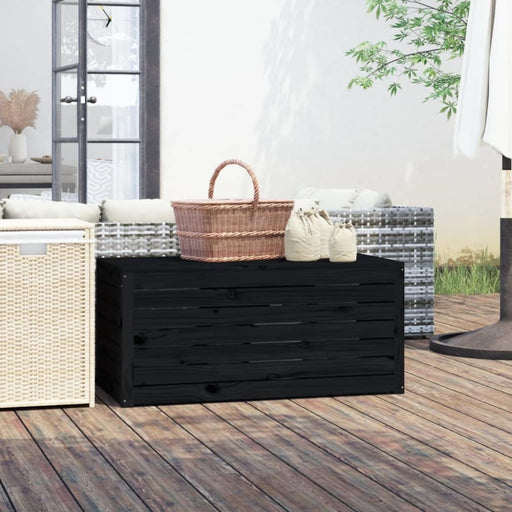 Garden Box Black 101x50.5x46.5 Cm Solid Wood Pine Nxtkpx