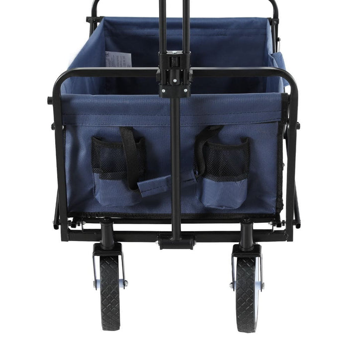 Garden Cart With Cup Holders Blue