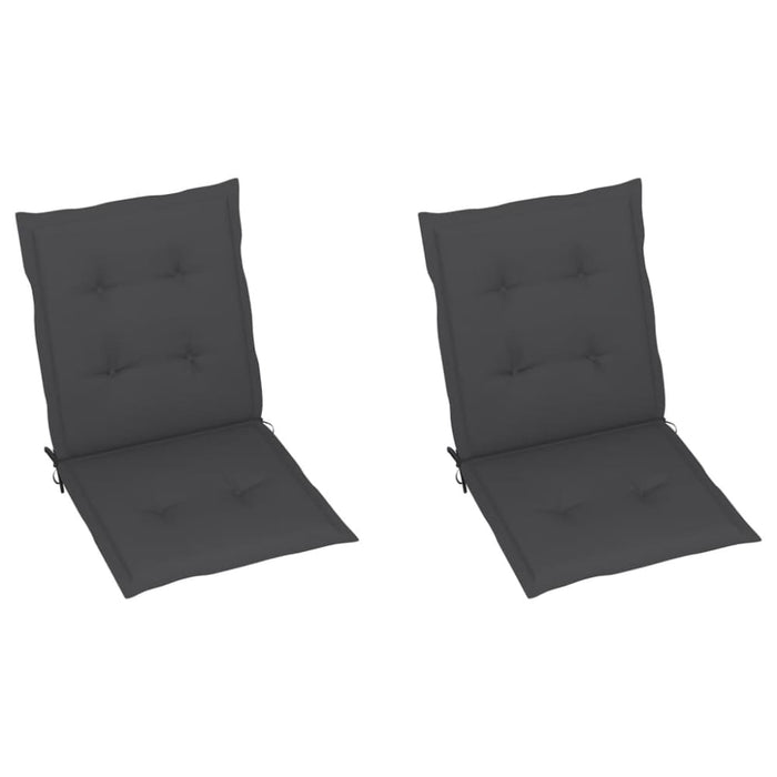 Garden Chair Cushions 2 Pcs Anthracite 100x50x3 Cm Aipan