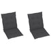 Garden Chair Cushions 2 Pcs Anthracite 100x50x3 Cm Aipan