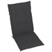 Garden Chair Cushions 2 Pcs Anthracite 120x50x3 Cm Atoii