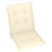 Garden Chair Cushions 4 Pcs Cream 100x50x3 Cm Aippt